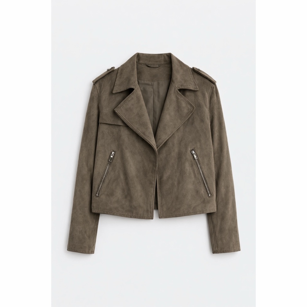 p h i l o s o p h y • faux suede jacket